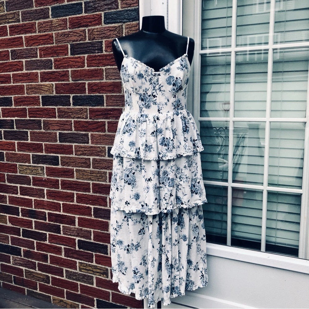 Corset ruffles dress